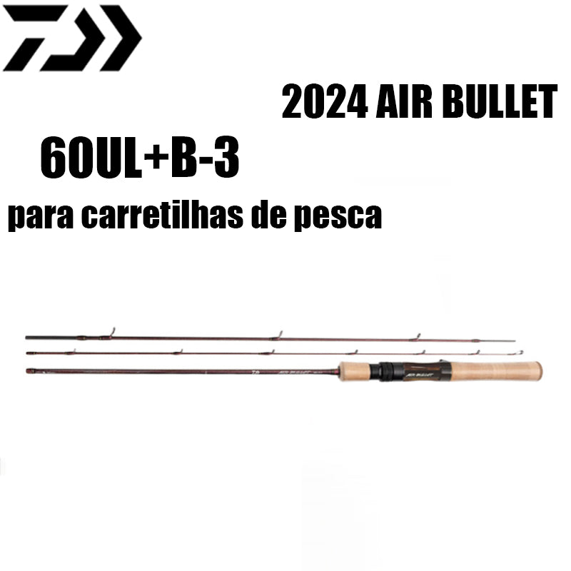 DAIWA 2024 AIR BULLET 60UL+B-3 para carretilhas de pesca