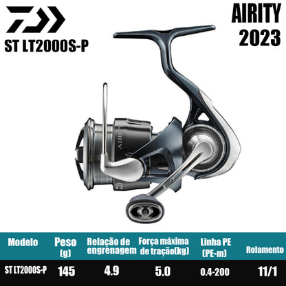 DAIWA 2023 AIRITY Molinete De Pesca Spinning Reel Água Doce Água Salgada Peças De Pesca Origem: Japão