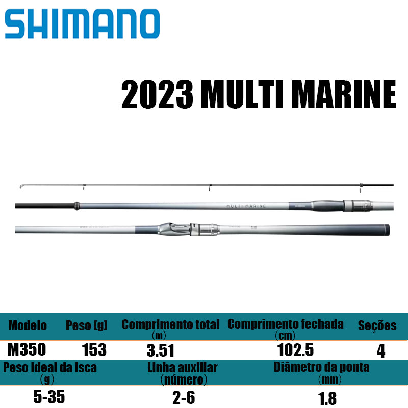 SHIMANO 2023 MULTI MARINE M350 para molinetes de pesca