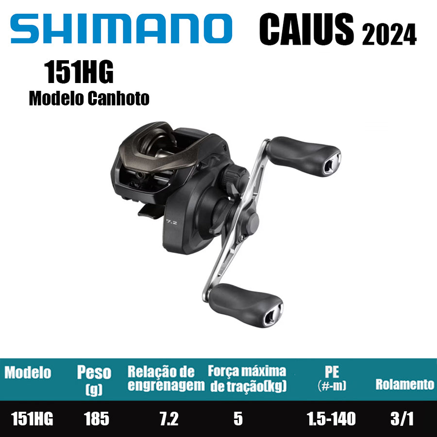 SHIMANO 2024 CAIUS 151HG  Modelo Canhoto