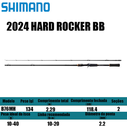 SHIMANO 2024 HARD ROCKER BB B76MH para carretilhas de pesca
