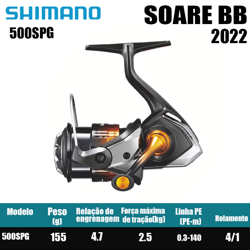 SHIMANO 2022 SOARE BB carretel de pesca spinning carretel de água doce peças de pesca de água salgada Origem: Malásia