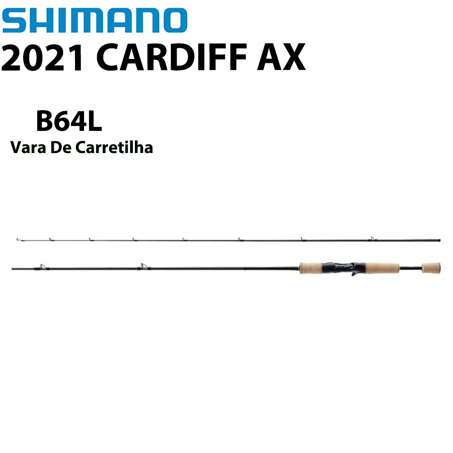 SHIMANO 2021 CARDIFF AX B64L Vara De Carretilha