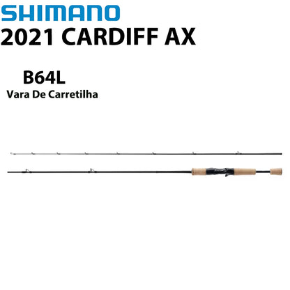 SHIMANO 2021 CARDIFF AX B64L Vara De Carretilha