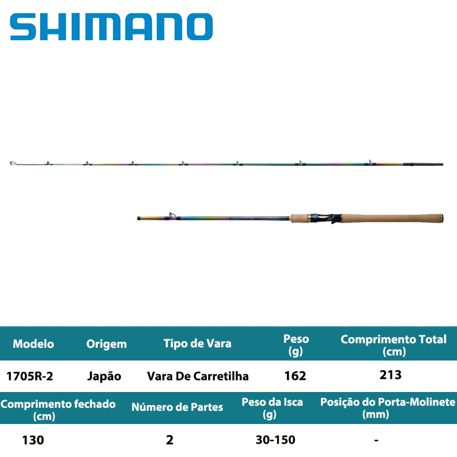 SHIMANO 2023 WORLD SHAULA LIMITED 1705R-2 Vara De Carretilha