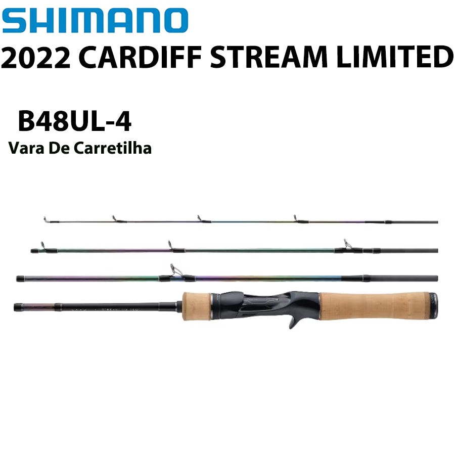 SHIMANO 2022 CARDIFF STREAM LIMITED B48UL-4 Vara De Carretilha
