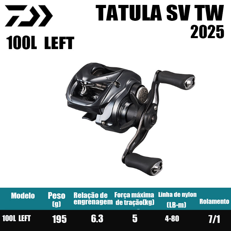 Carretilha De Arremesso DAIWA 2025 TATULA SV TW 100Série, Peça De Reposição Para Pesca Em Água Doce E Salgada. Local De Produção: Tailândia