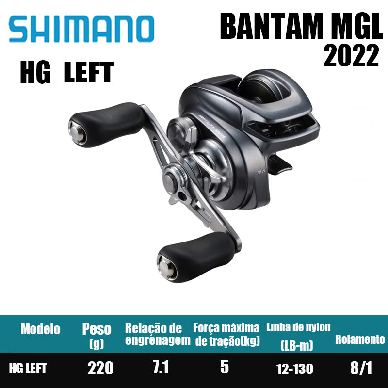 Carretilha De Arremesso SHIMANO 2022 BANTAM MGL , Peça De Reposição Para Pesca Em Água Doce E Salgada. Local De Produção: Malásia.