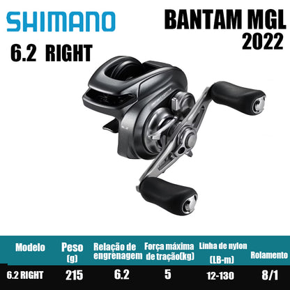 Carretilha De Arremesso SHIMANO 2022 BANTAM MGL , Peça De Reposição Para Pesca Em Água Doce E Salgada. Local De Produção: Malásia.