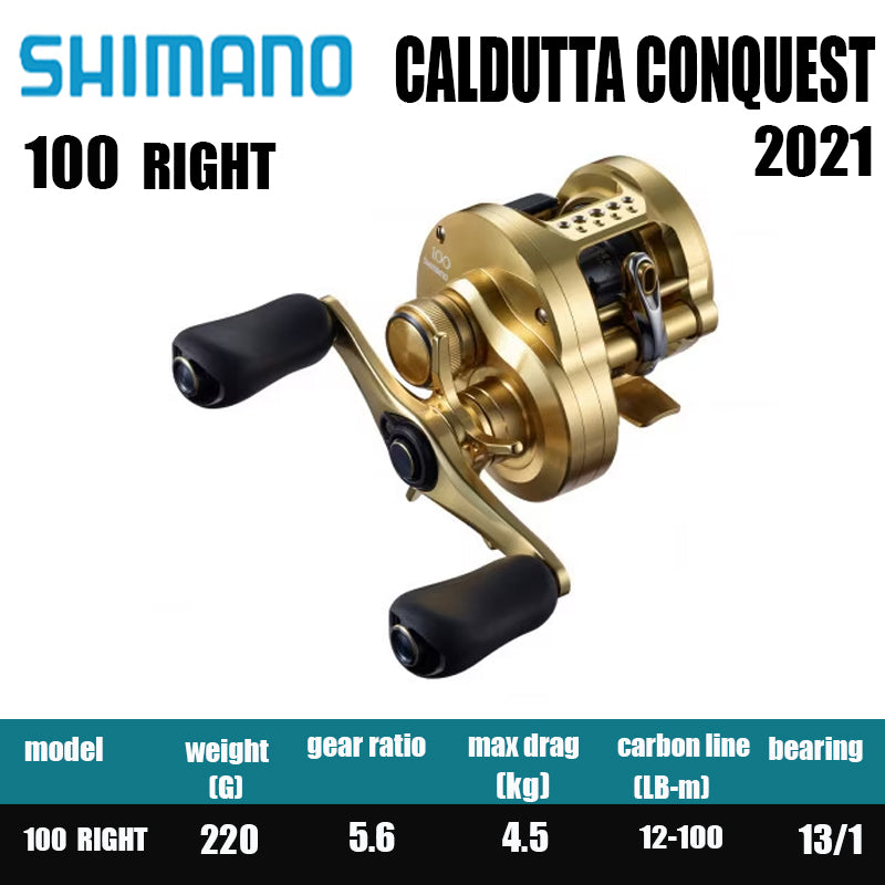 Carretilha De Arremesso SHIMANO 2021 CALCUTTA CONQUEST 100 200 , Peça De Reposição Para Pesca Em Água Doce E Salgada. Local De Produção: Japão