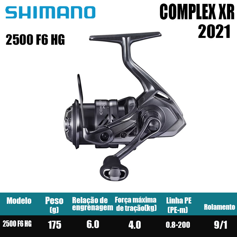 SHIMANO 2021 COMPLEX XR carretel de pesca spinning carretel de água doce peças de pesca de água salgada Origem: Malásia