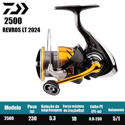 DAIWA 2024 REVROS LT Spinning Reel Fishing Reel Fresh Water Salt Water Fishing Parts Origem Vietnã