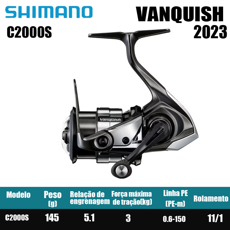 SHIMANO 2023 VANQUISH  carretel de pesca bobina giratória de água doce peças de pesca de água salgada Origem: Japão