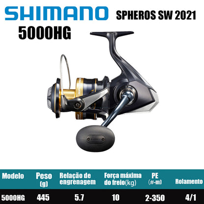 SHIMANO 2021 SPHEROS SW 5000HG
