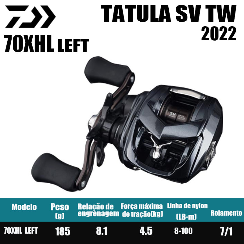 Carretilha De Arremesso DAIWA 2022 TATULA SV TW 70Série, Peça De Reposição Para Pesca Em Água Doce E Salgada. Local De Produção: Tailândia