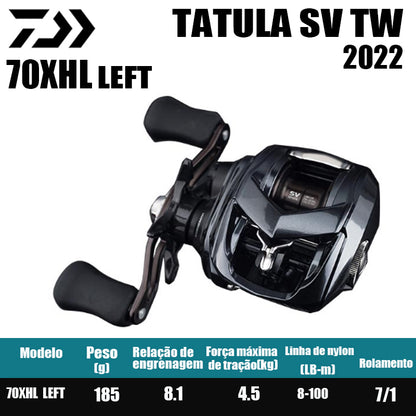 Carretilha De Arremesso DAIWA 2022 TATULA SV TW 70Série, Peça De Reposição Para Pesca Em Água Doce E Salgada. Local De Produção: Tailândia