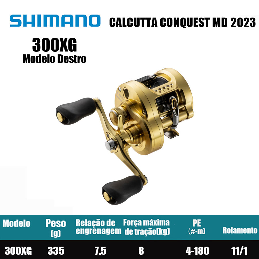 SHIMANO 2023 CALCUTTA CONQUEST MD 300XG Modelo Destro