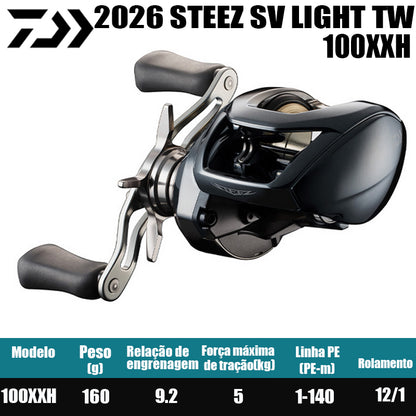DAIWA 2026 STEEZ SV LIGHT TW 100XXH Modelo Destro