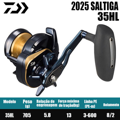DAIWA 2025 SALTIGA 35HL Modelo Canhoto