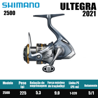 SHIMANO 2021 ULTEGRA Carretel de pesca Spinning Reel Água doce Peças de pesca de água salgada Origem China