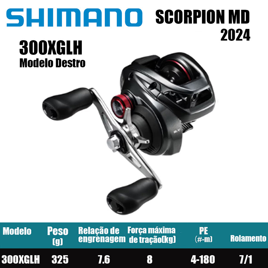 SHIMANO 2024 SCORPION MD 300XGLH Modelo Destro