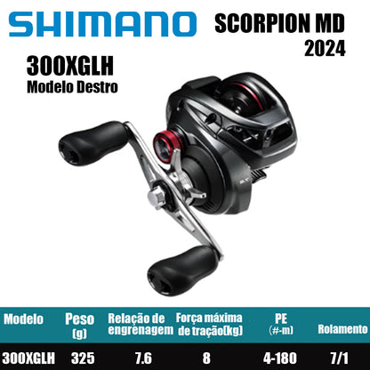 SHIMANO 2024 SCORPION MD 300XGLH Modelo Destro