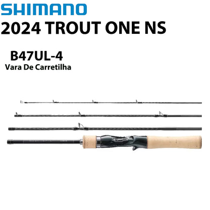 SHIMANO 2024 TROUT ONE NS B47UL-4 Vara De Carretilha