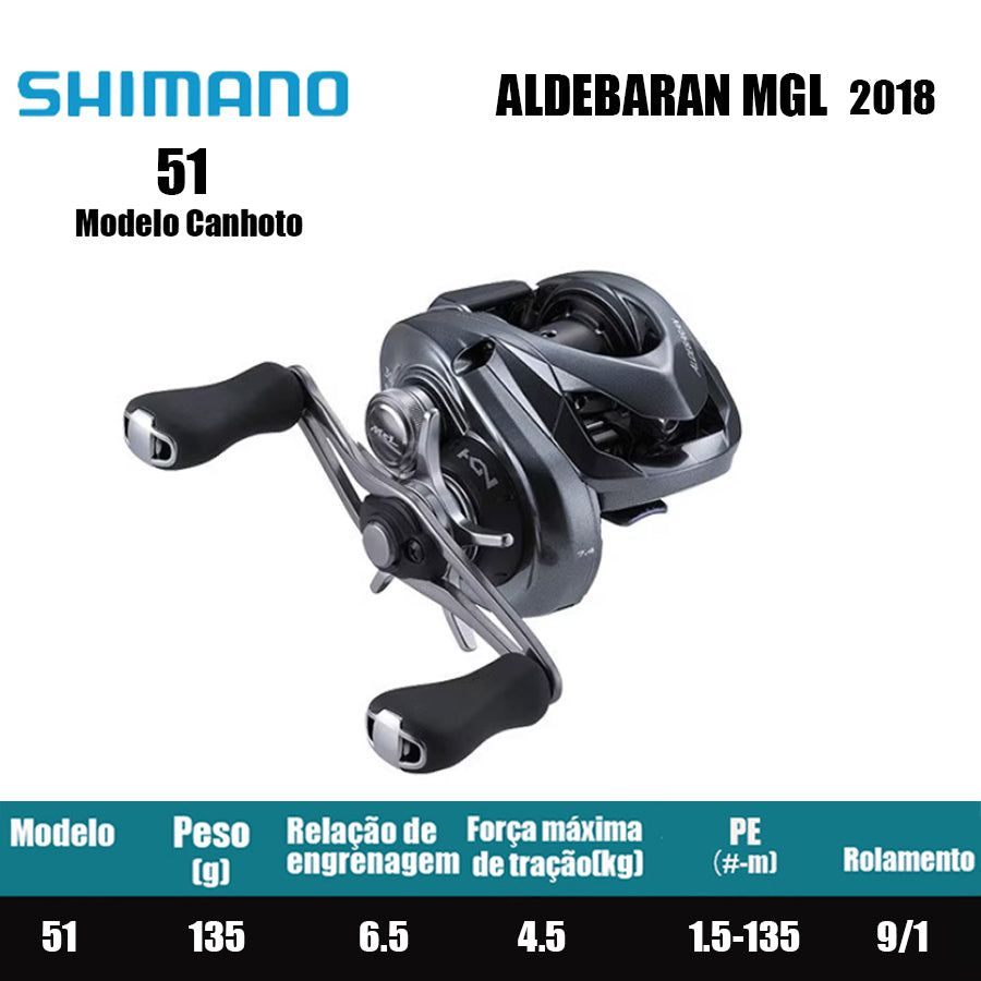 SHIMANO 2018 ALDEBARAN MGL 51 Modelo Canhoto
