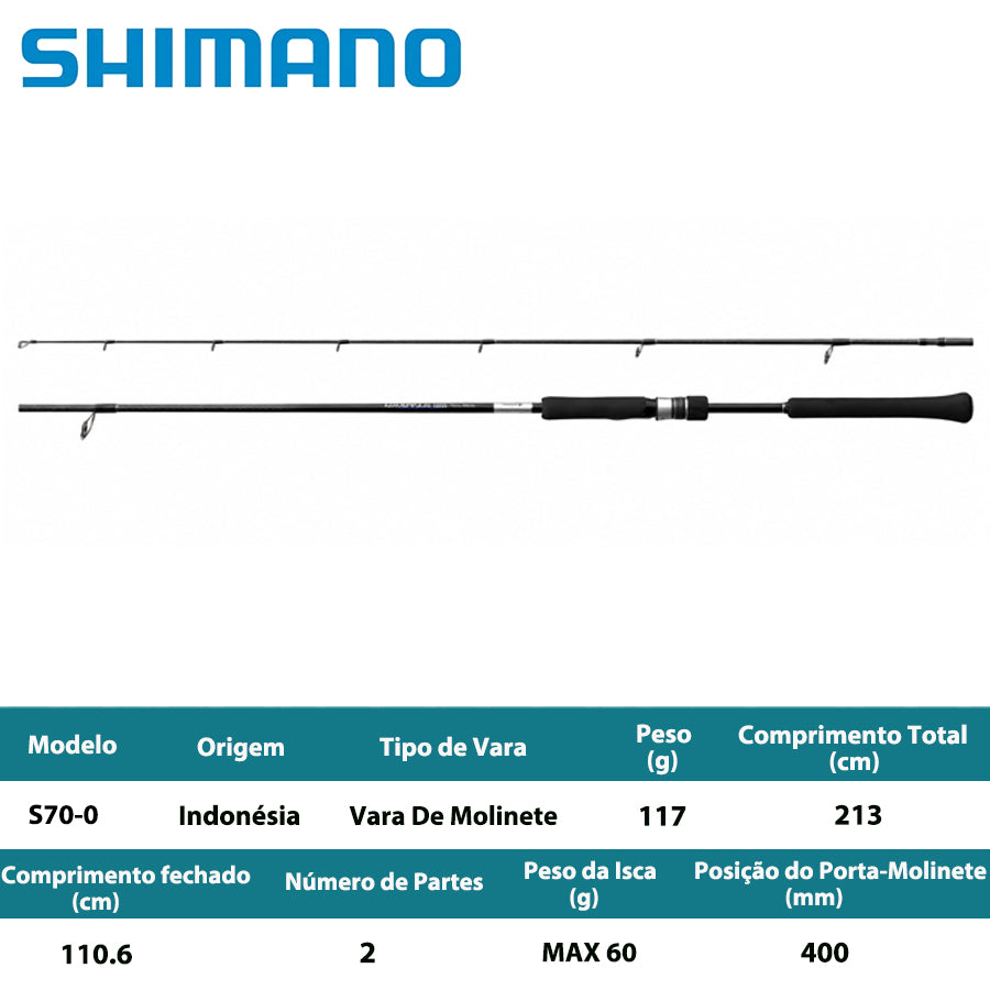SHIMANO 2025 GRAPPLER BB TYPE BLADE S70-0 Vara De Molinete