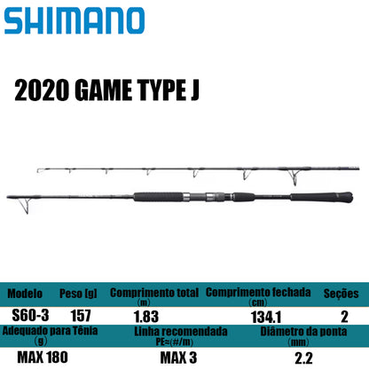 SHIMANO 2020 GAME TYPE J S60-3 para molinetes de pesca