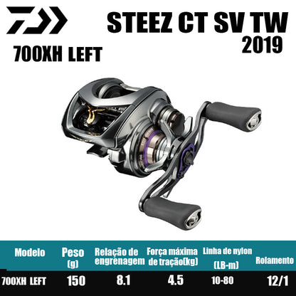 Carretilha De Arremesso DAIWA 2019 STEEZ CT SV TW, Peça De Reposição Para Pesca Em Água Doce E Salgada. País de origem: Japão