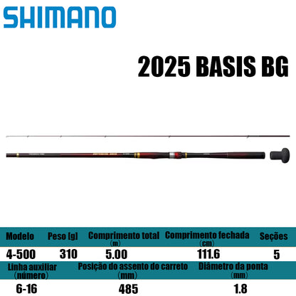 SHIMANO 2025 BASIS BG 4-500 para molinetes de pesca