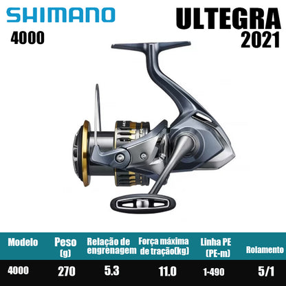 SHIMANO 2021 ULTEGRA Carretel de pesca Spinning Reel Água doce Peças de pesca de água salgada Origem China