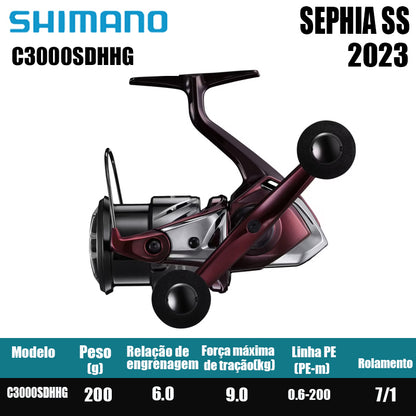 SHIMANO 2023 SEPHIA SS carretel de pesca spinning carretel de água doce peças de pesca de água salgada Origem: Malásia