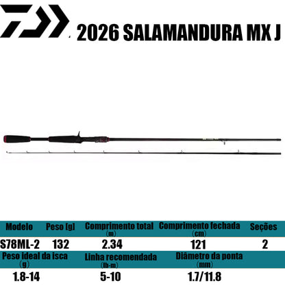 DAIWA 2026 SALAMANDURA MX J S78ML-2 para molinetes de pesca