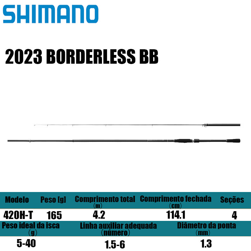 SHIMANO 2023 BORDERLESS BB 420H-T para molinetes de pesca