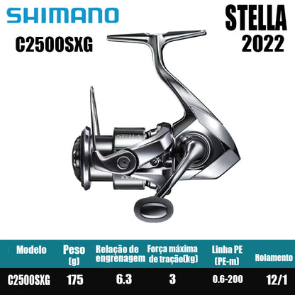 SHIMANO 2022 STELLA  carretel de pesca bobina giratória de água doce peças de pesca de água salgada Origem: Japão
