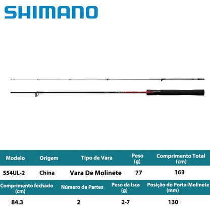 SHIMANO 2026 Majestic+ S54UL-2 Vara De Molinete