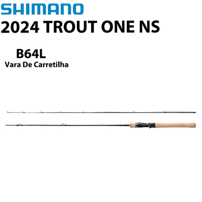 SHIMANO 2024 TROUT ONE NS B64L Vara De Carretilha