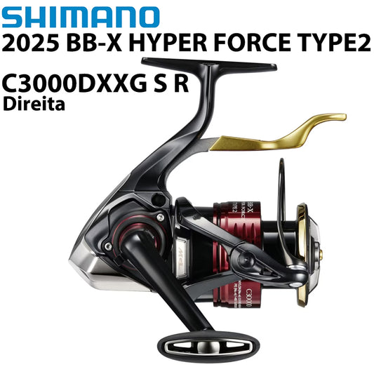 SHIMANO 2025 BB-X HYPER FORCE TYPE2 C3000DXXG S R Molinete Direita