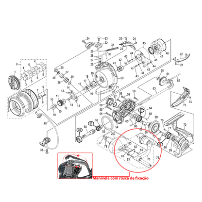 SHIMANO 2021 SPHEROS SW 5000HG Molinete