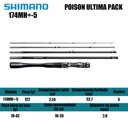 SHIMANO POISON ULTIMA PACK 174MH+-5 Para Carretilha