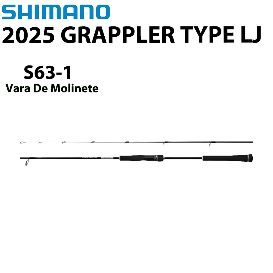 SHIMANO 2025 GRAPPLER TYPE LJ S63-1 Vara De Molinete