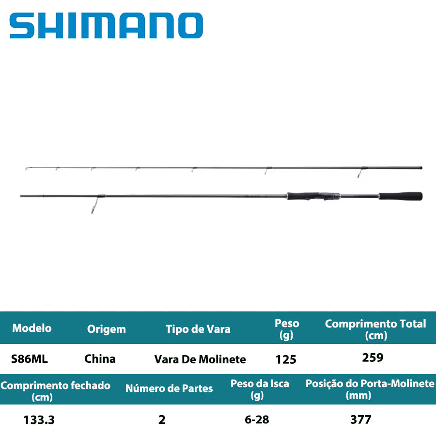 SHIMANO 2024 ENCOUNTER S86ML Vara De Molinete