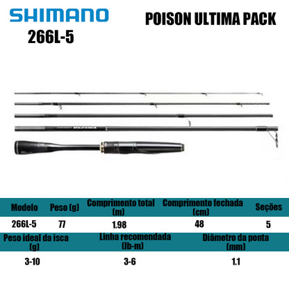 SHIMANO POISON ULTIMA PACK 266L-5 Para Molinete