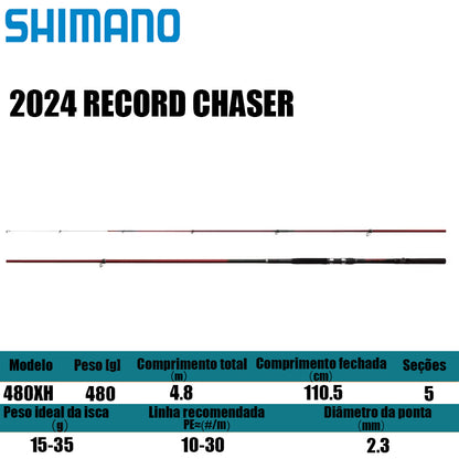 SHIMANO 2024 RECORD CHASER 480XH para molinetes de pesca