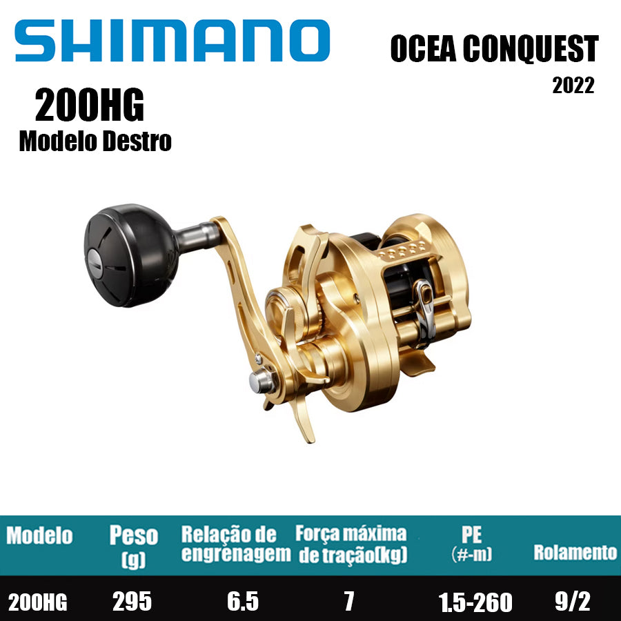 SHIMANO 2022 OCEA CONQUEST 200HG Modelo Destro