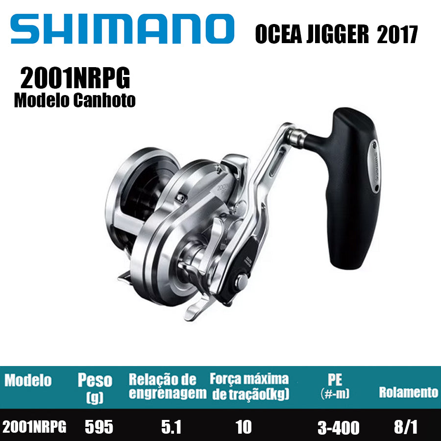 SHIMANO 2017 OCEA JIGGER 2001NRPG Modelo Canhoto