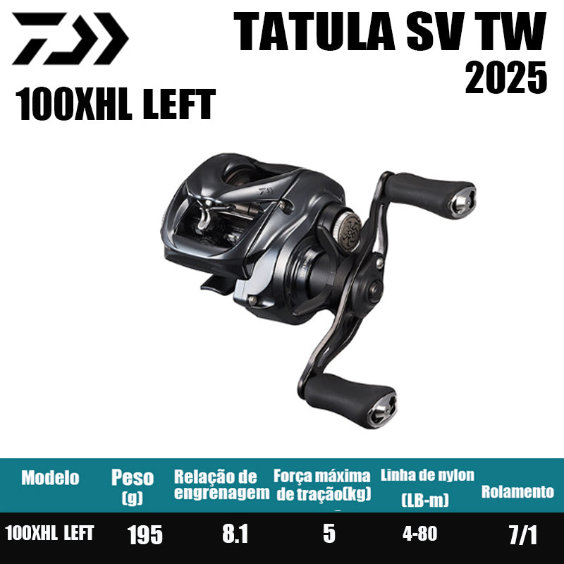 Carretilha De Arremesso DAIWA 2025 TATULA SV TW 100Série, Peça De Reposição Para Pesca Em Água Doce E Salgada. Local De Produção: Tailândia