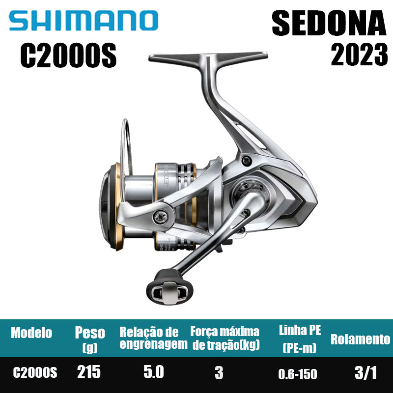 SHIMANO 2023 SEDONA carretel de pesca spinning carretel de água doce peças de pesca de água salgada Origem: Malásia